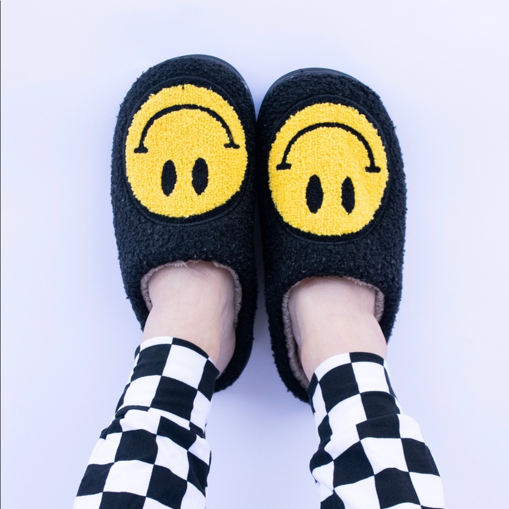 Smiley Face Slippers - Picture 2 of 4